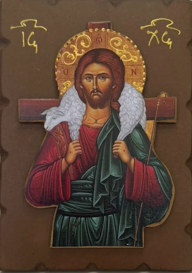 3D ikona Isusa Hrista — Dobri Pastir