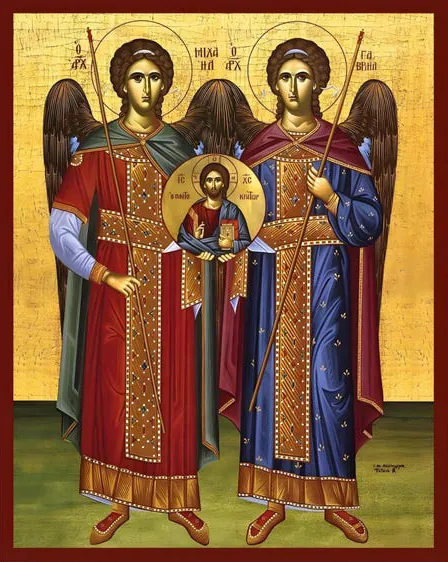 Arhanđeli Mihailo i Gavrilo (celofiguralna ikona)