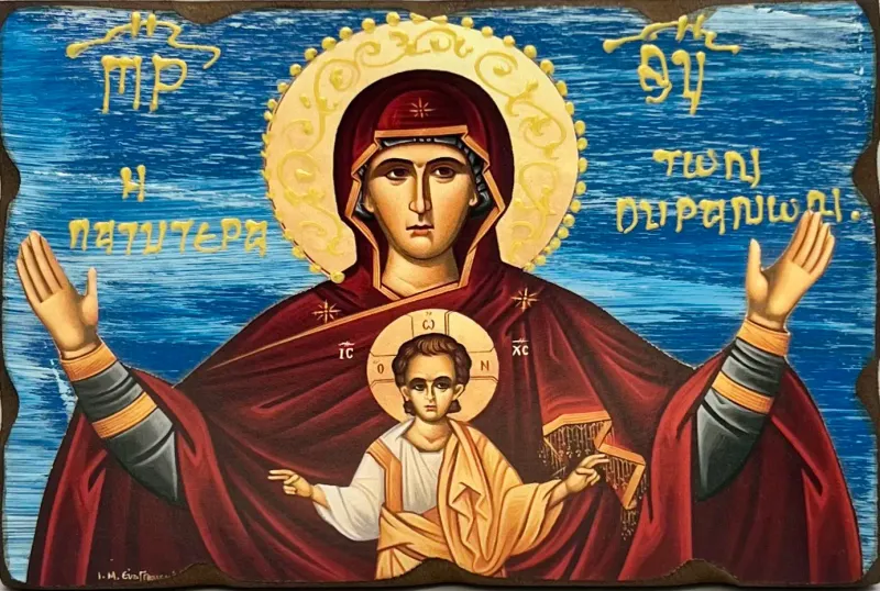 Bogorodica Šira od Nebesa (plava pozadina) Bogorodica Šira od Nebesa (plava pozadina)