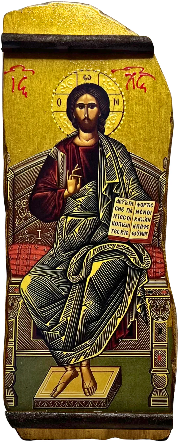Christ Enthroned (Narrow Gilded Board)