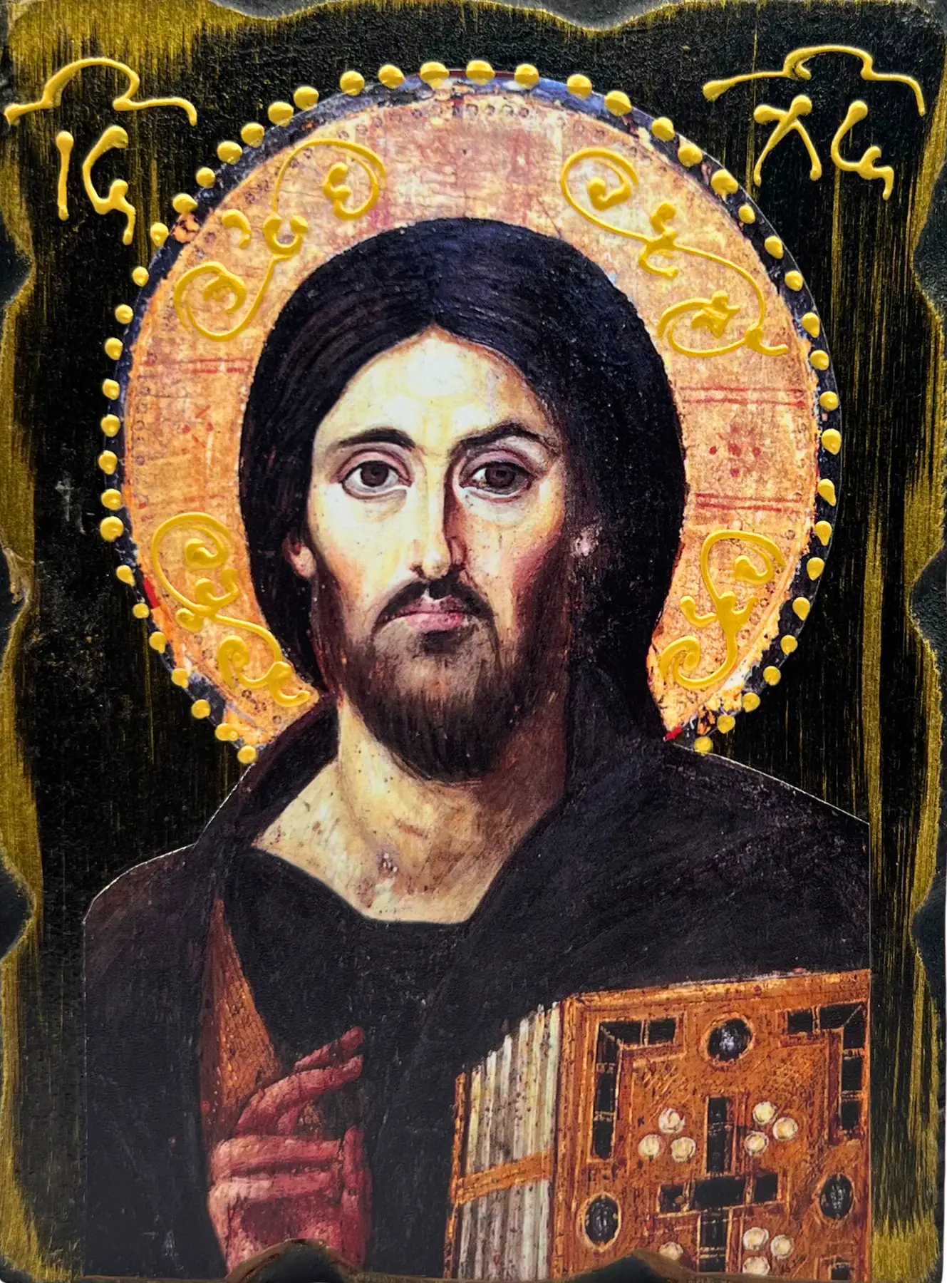 Christ Pantocrator of Sinai (gold patina)