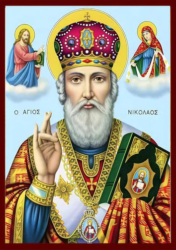 Slava icon of Saint Nicholas for Nikoljdan