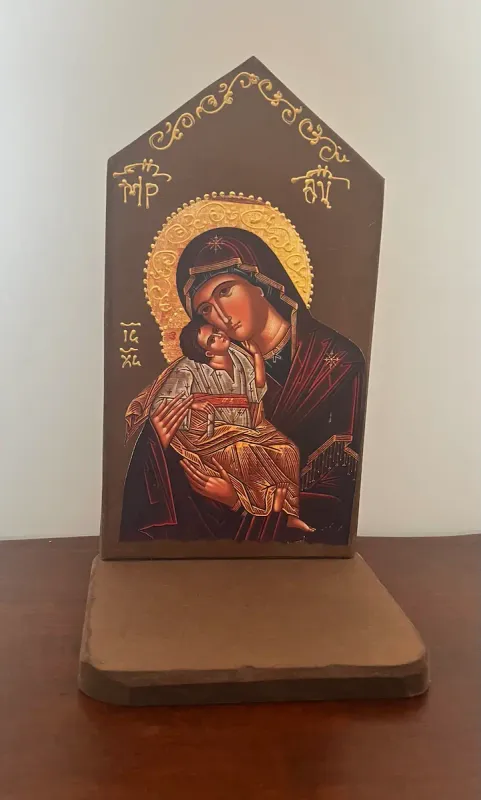 Vigil Lamp with Icon of the Most Holy Mother of God Vigil Lamp with Icon of the Most Holy Mother of God