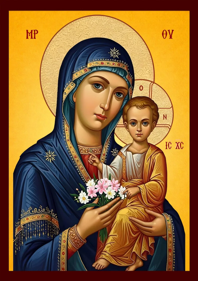 Most Holy Theotokos the Unfading Flower